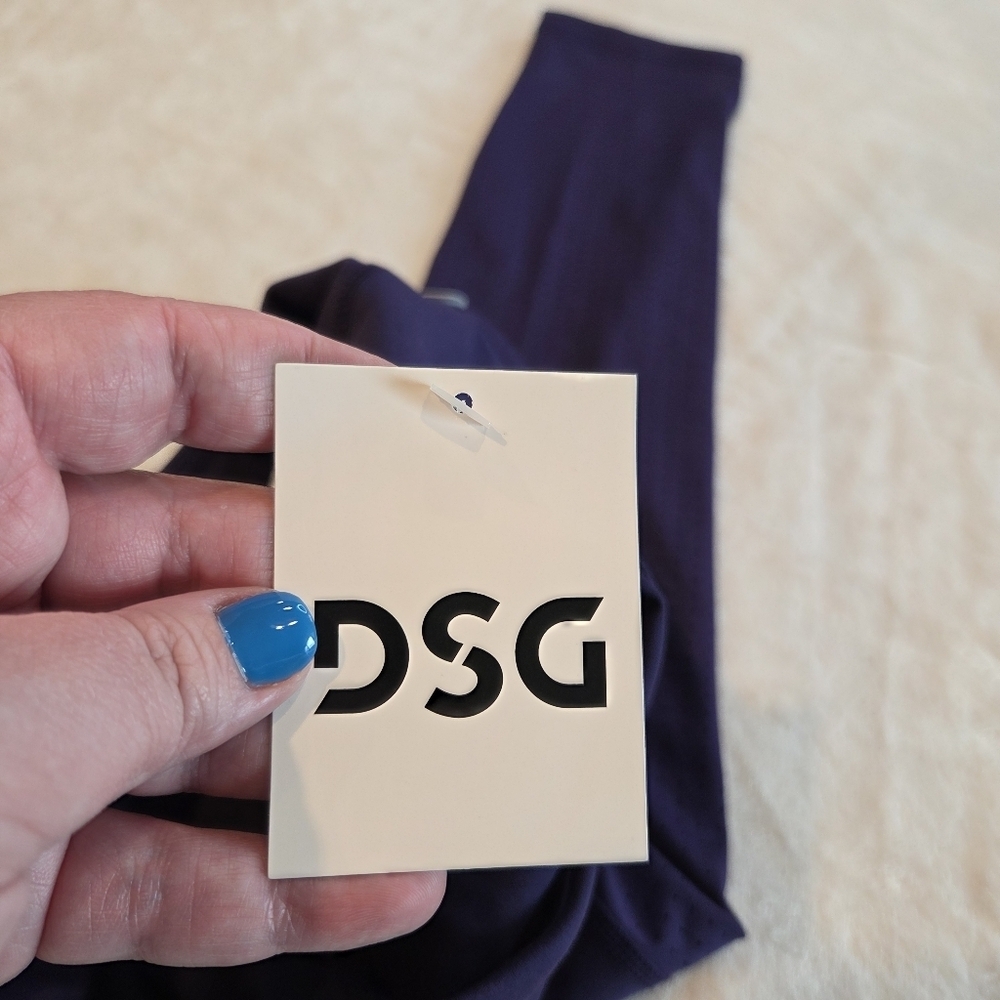DSG Women's Momentum Perforated 7/8 Leggings - Purple Ink Size XS New Yoga Work - Picture 3 of 12